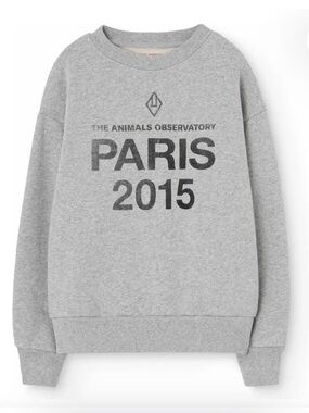 THE ANIMALS OBSERVATORY Paris 2015 Grey Crewneck Sweatshirt